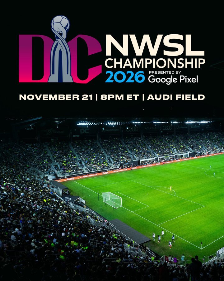 NWSL Championship coming to DC this fall. 