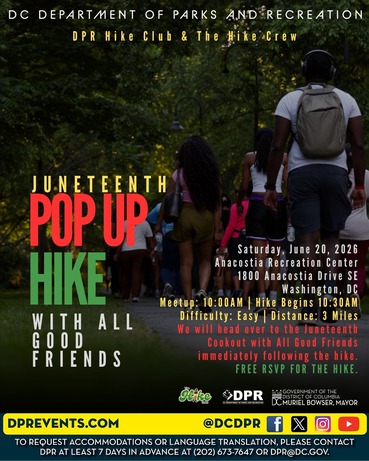 On Saturday, DPR will host a Juneteenth hike. 