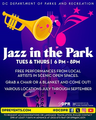 DPR is hosting up pop up jazz performances across DC. 