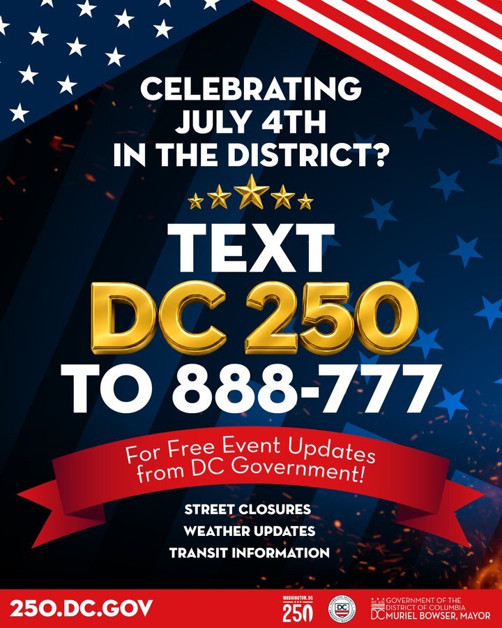 Text DC250 to 888-777 to get real time alerts. 