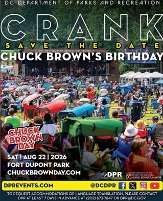 Chuck Brown Day is on August 22. 