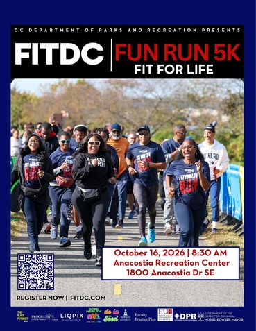 Image promotes the upcoming FIT DC 5K run/walk on October 16. 