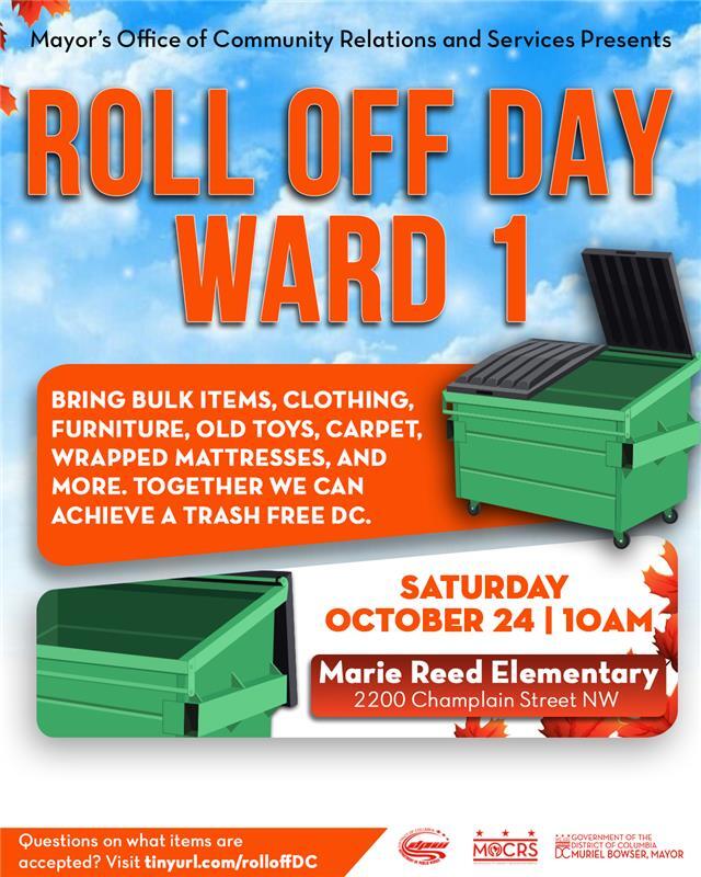 Image promotes the Roll Off Day on Saturday, October 24.