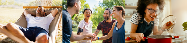 happy people enjoying life