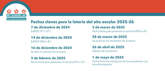 Key Dates SY25-26 - SPANISH