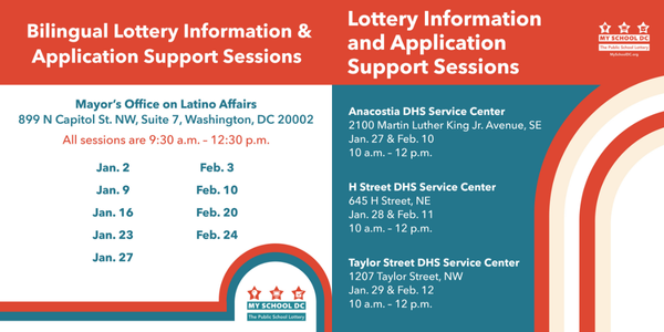 NEW Lottery Support Dates