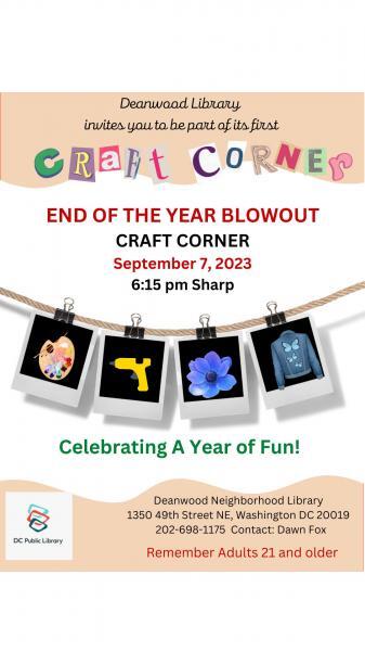 End of the Year Craft Corner
