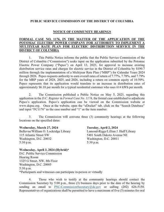 PSC Hearing Notice Page 1