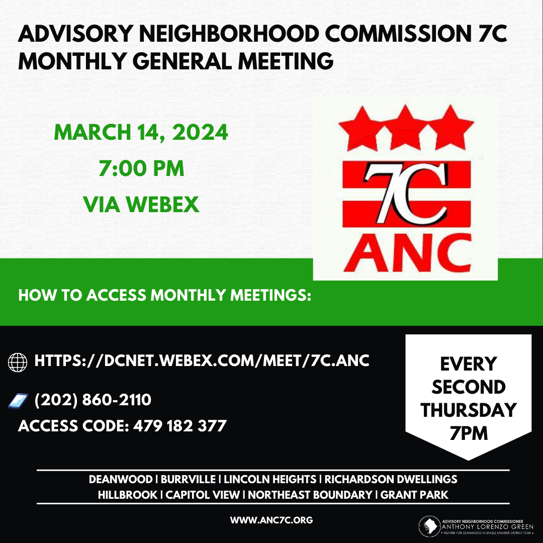 ANC 7C March General Meeting