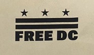 Free DC logo - the stars and bars of the District's flag over the words "Free DC"