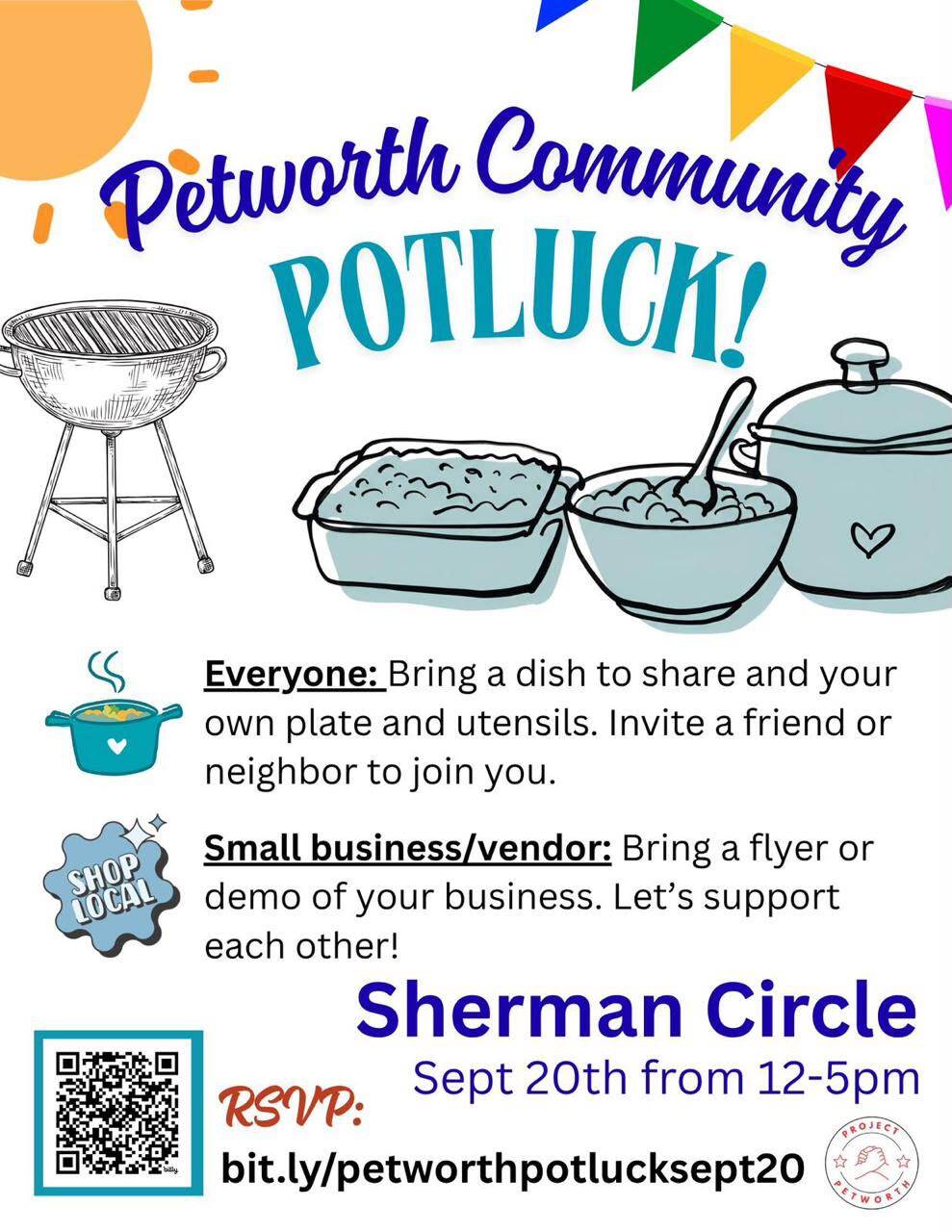 Project Petworth potluck flyer