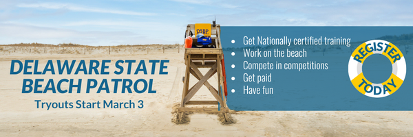 Delaware State Parks Beach Patrol Tryouts March 3