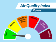 Air Quality Index on green