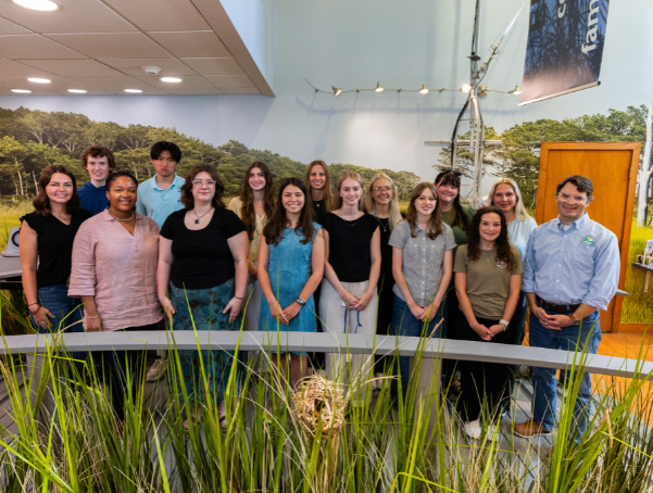2025 DNREC Summer Internship Cohort poses for a photo with DNREC Secretary and Deputy Secretary