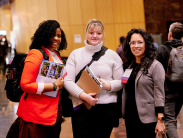 Wetlands Conference attendees smile and pose for a picture.