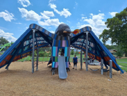 The town of Laurel received an ORPT grant in 2020 to help build a nature-themed playground in Tidewater Park.