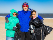 Volunteers help clean up Cape Henlopen State Park during the winter months. 