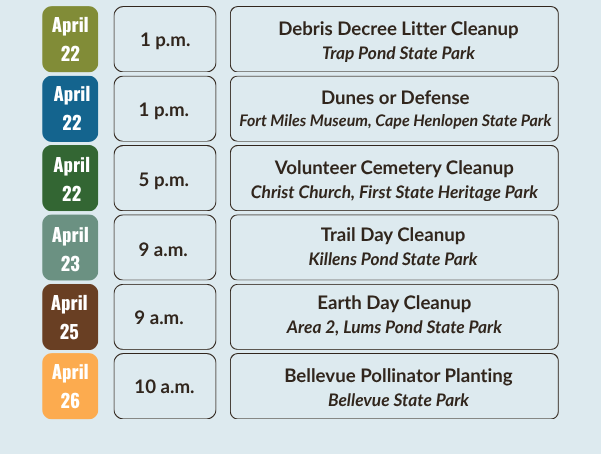 Earth month events calendar