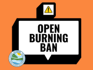 Open burning ban graphic