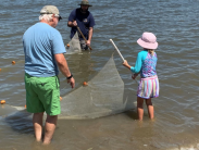 DNREC's Life in the Bay seining program offers seven events at DNREC's Aquatic Resources Education Center near Woodland Beach in the months ahead.