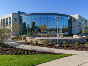 The STAR Campus in Newark Delaware with large windows was a previous brownfield site.