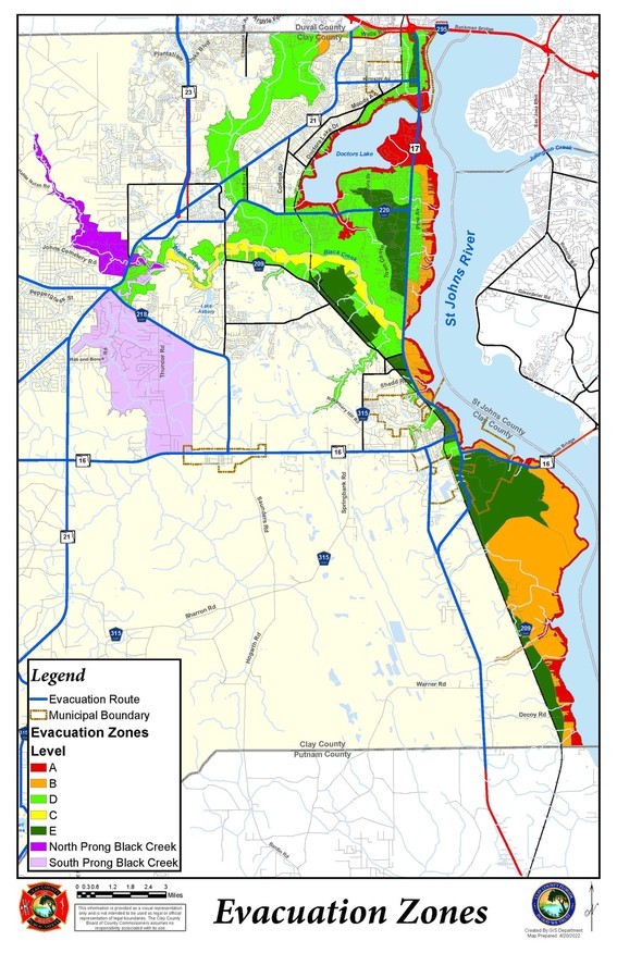 updated hurricane evacuation zone map 