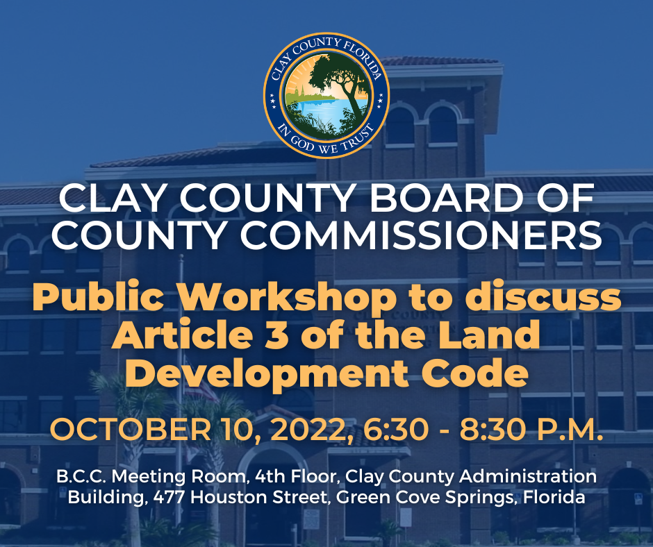 Public Input Needed for Clay County Zoning Code Update Project