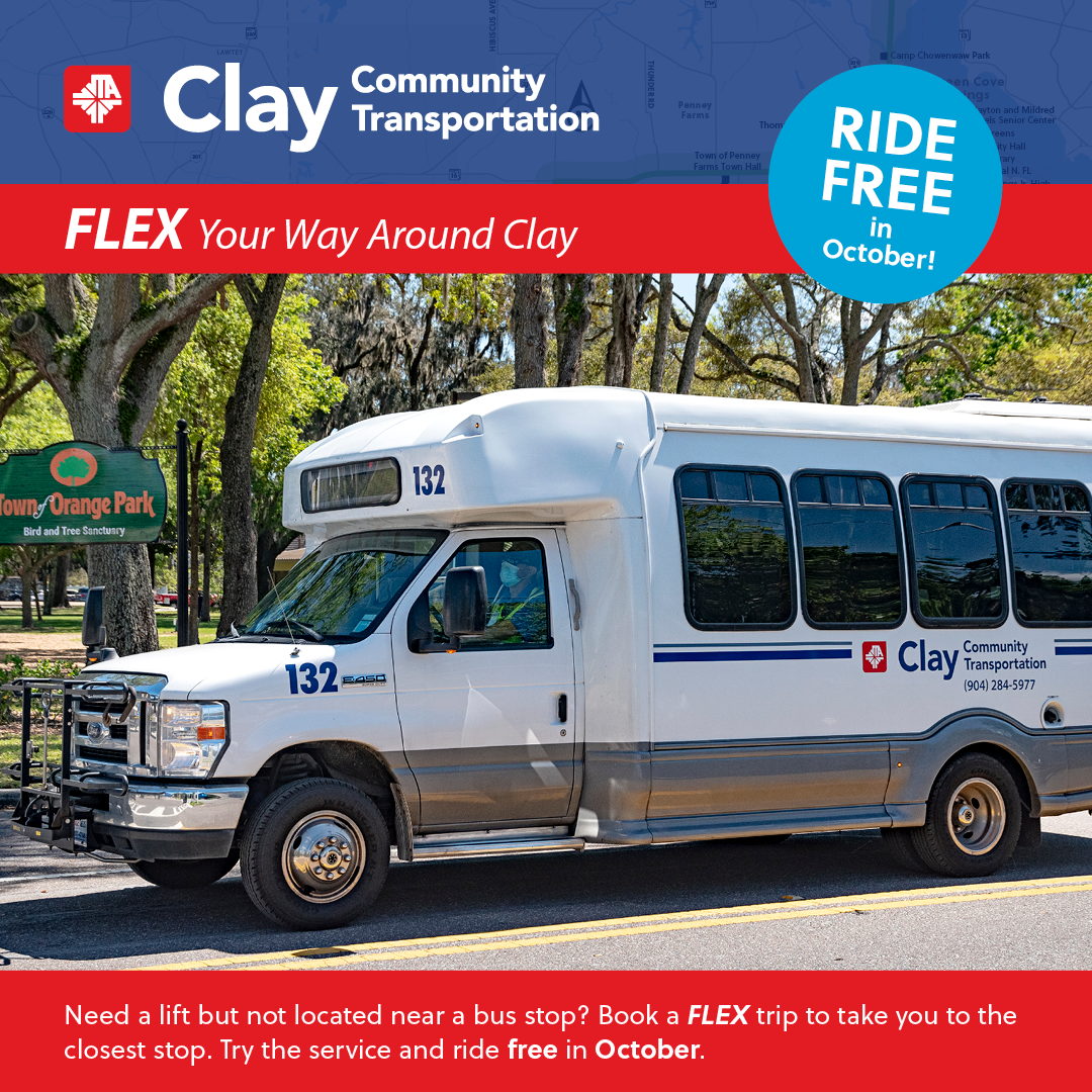 JTA Clay Community Transportation Offers Free Rides in October