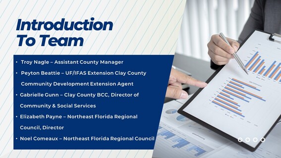 Introduction to team slide 