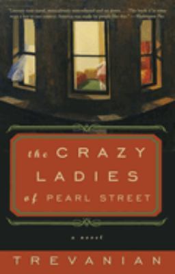 Book Cover: The Crazyladies of Pearl Street by Trevanian Image: Lit up Windows of Corner Apartment Building