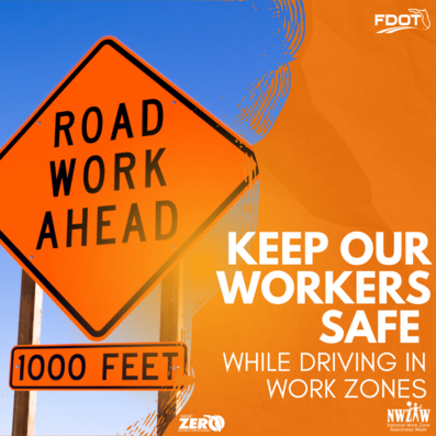 work zone safety graphic