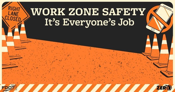work zone safety graphic