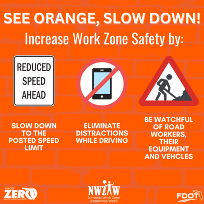 work zone safety graphic
