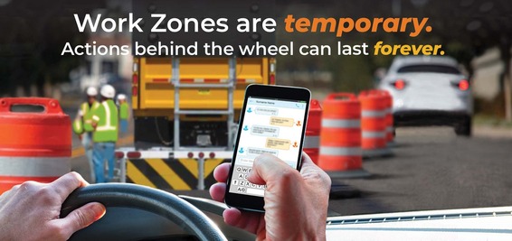 work zone safety graphic