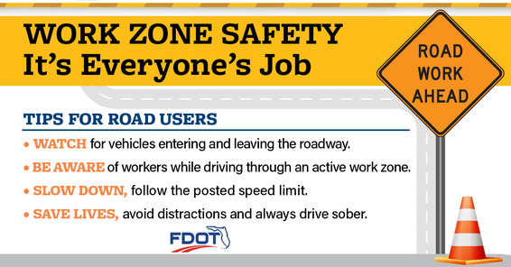 Work Zone safety graphic