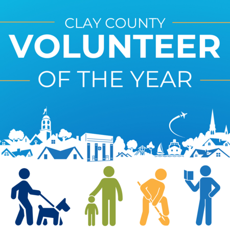 Clay County Volunteer of the Year graphic