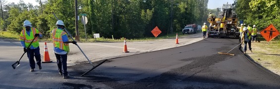 Road resurfacing 