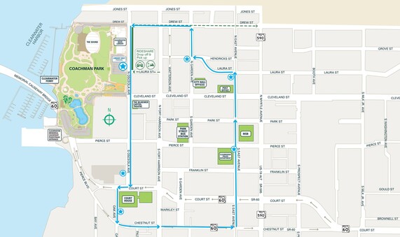 Coachman Park Parking Shuttle