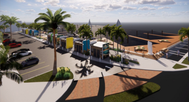 beach marina rendering
