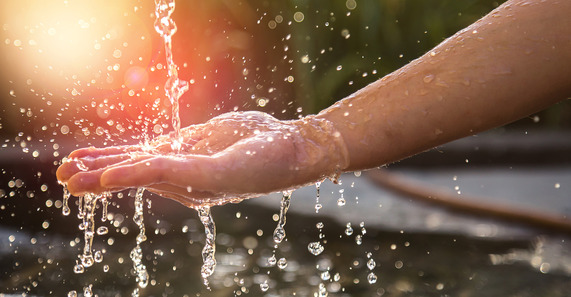 Water in Hands