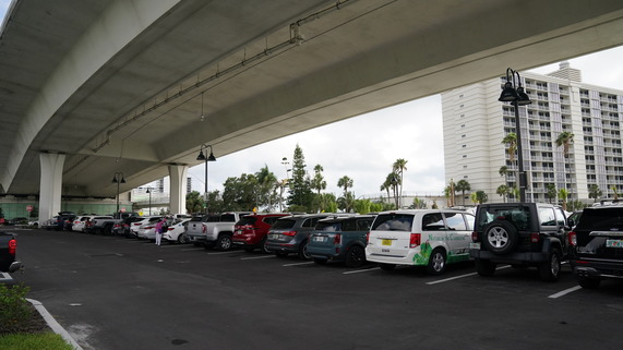 cars in a parking lot