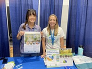 Melody and Cassie at Health Fair 