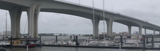 bridge during a storm