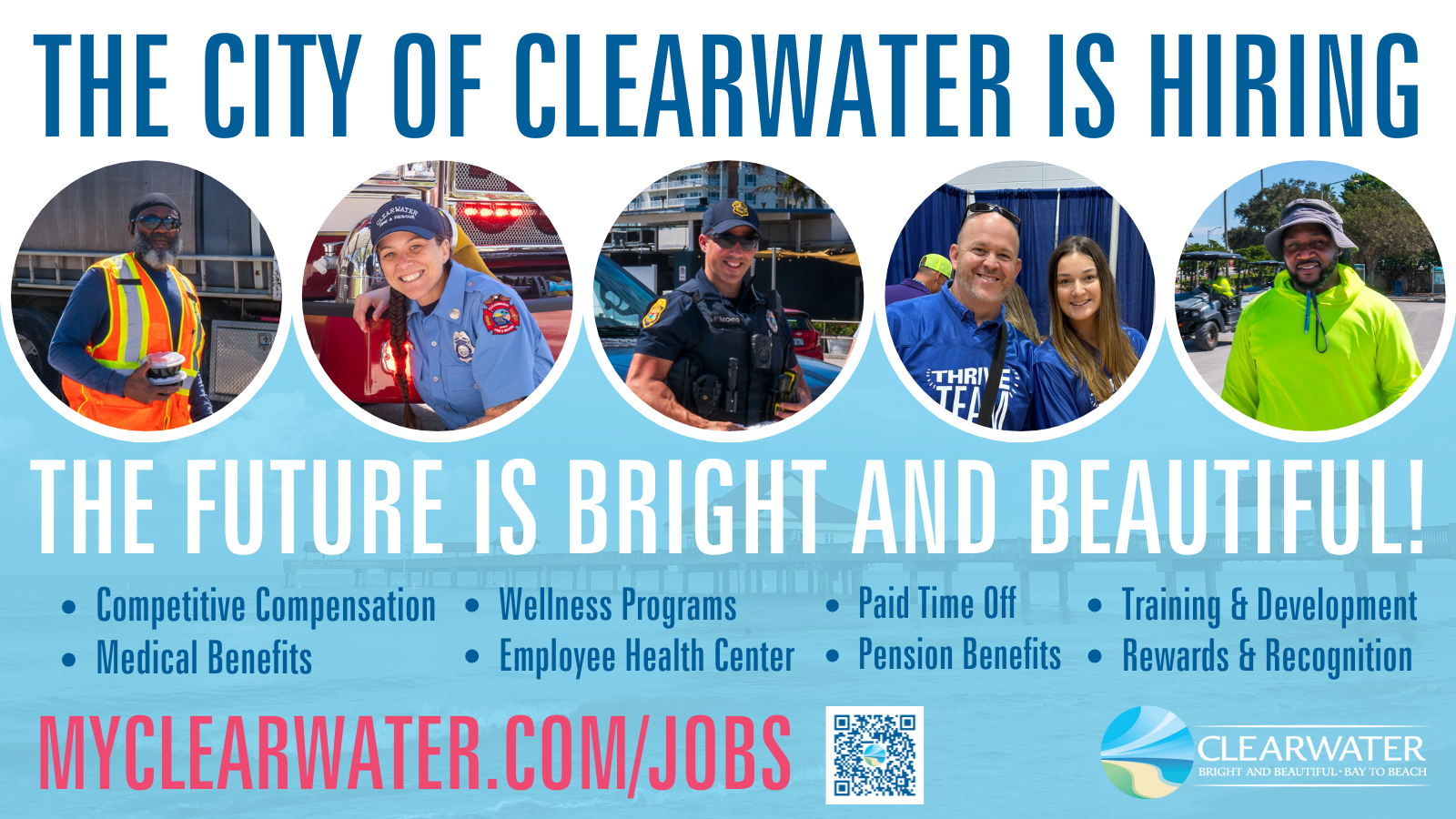 WE'RE HIRING! Work with us at the City of Clearwater November 2024