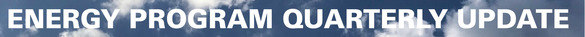 Blue Clouds Energy Program Quarterly Update 