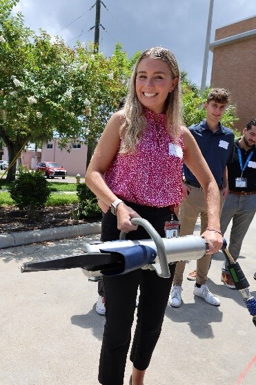 Caitlin at Intern Day
