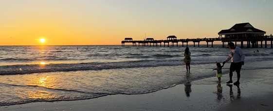 sunset clearwater beach