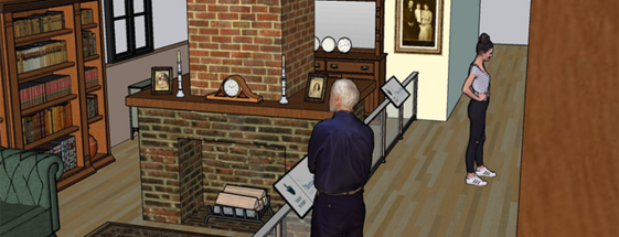 Turner Exhibit with a person