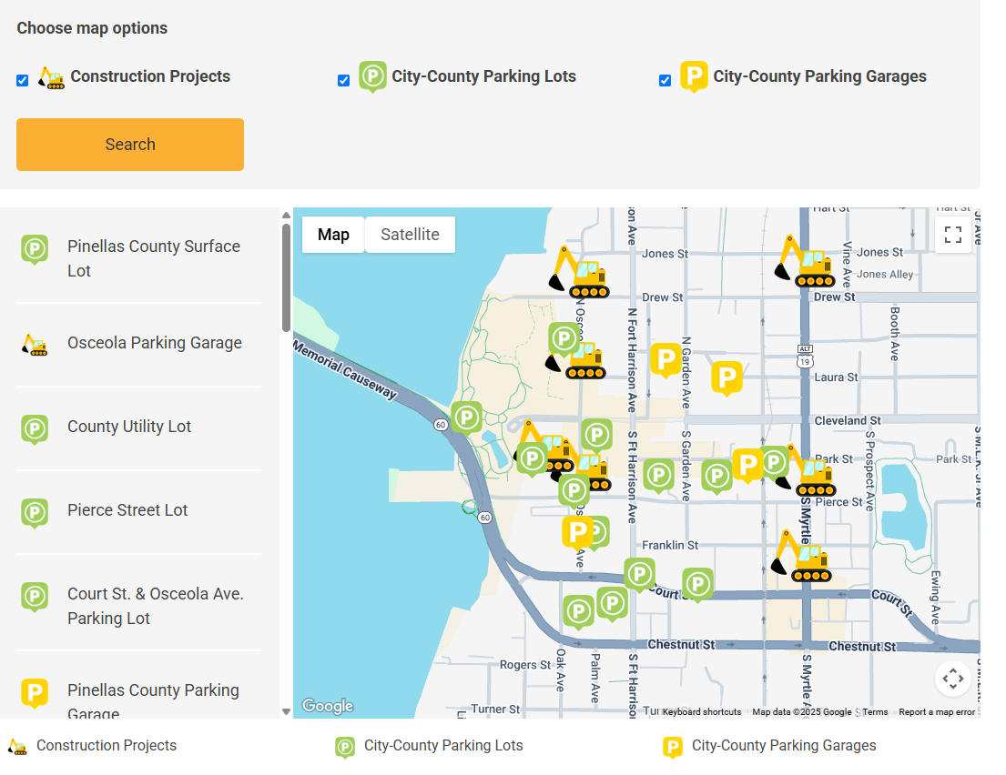Downtown Construction Interactive Map