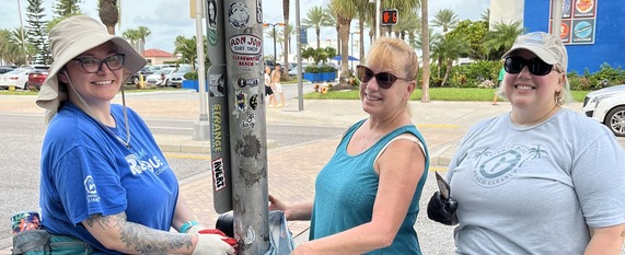 sticker and graffiti removal